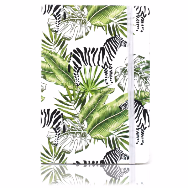 Cool A5-Notesbog - Linjeret Papir - Vintage Tropical - Billede 4