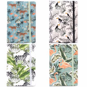 Cool A5 Notatbok - Linjert Papir - Vintage Tropical