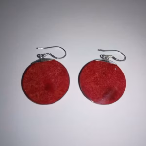 Coral Style 925 Silver Earring - Scroll Design