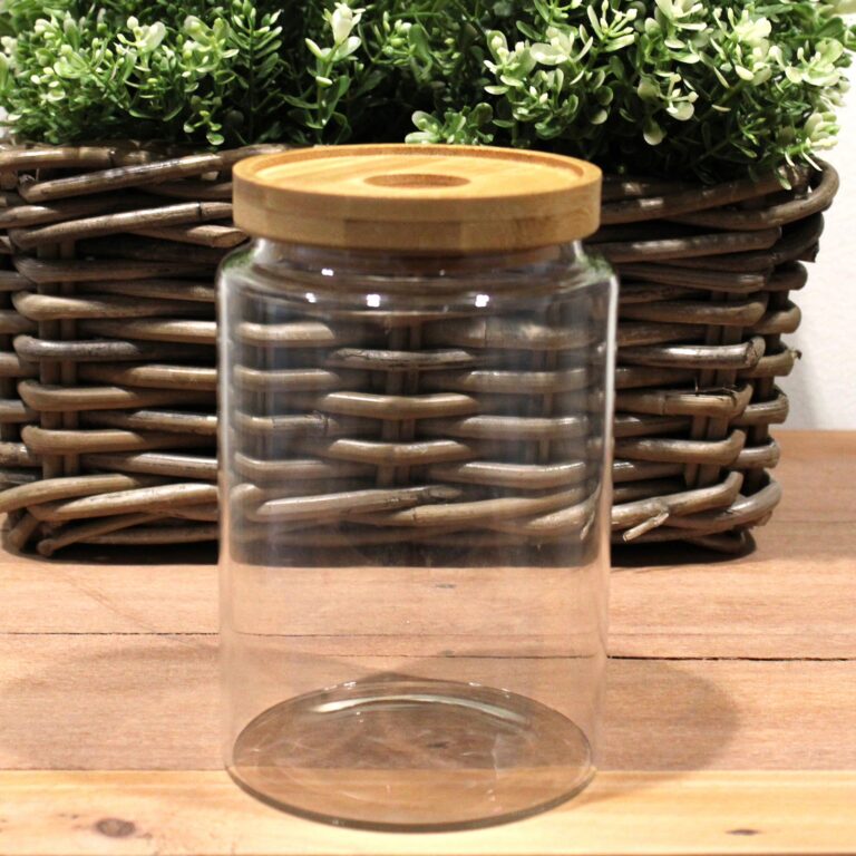 Cottage-Bamboo-Glass-Jar-15cm