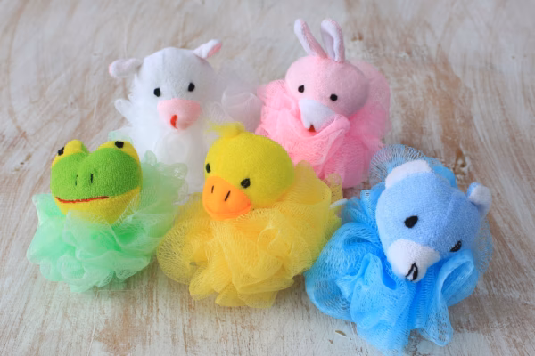 Bomuldsdyrscrunchies 5 Asst (Displayrør) - 27Gm