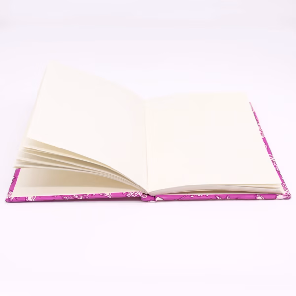 Bomuldsindbundne Notesbøger 20X15Cm - 96 Sider -Antique Fuchsia - Billede 2