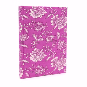 Notatbok med Bomullsbind 20x15cm - 96 Sider -Antique Fuchsia