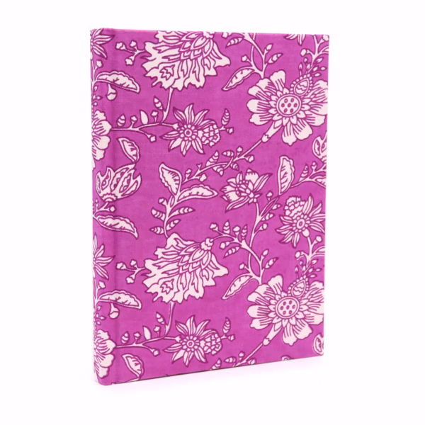 Bomuldsindbundne Notesbøger 20X15Cm - 96 Sider -Antique Fuchsia