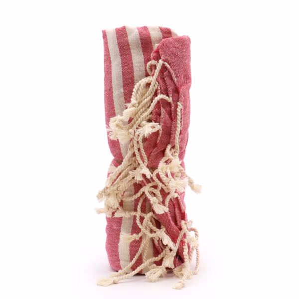 Bomull Pario Pledd - 100x180 cm - Hot Pink - Bilde 4