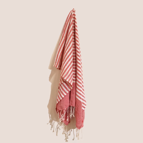 Bomull Pario Pledd - 100x180 cm - Hot Pink - Bilde 5