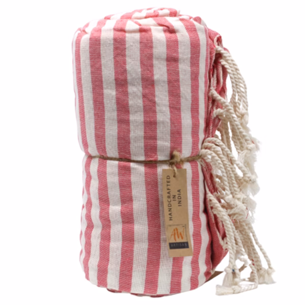 Pareo Strandtuch - 100X180 Cm - Hot Pink