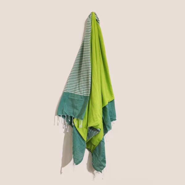 Pario Håndkle I Bomull - 100x180 cm - Picnick Green - Bilde 9