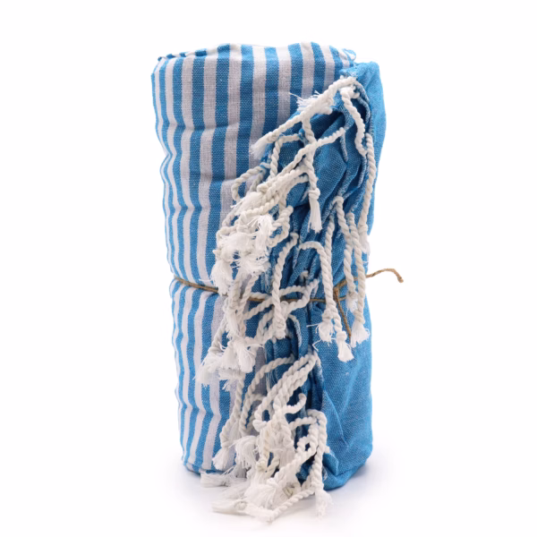 Cotton Pario Towel - 100x180 cm - Sky Blue - Image 9