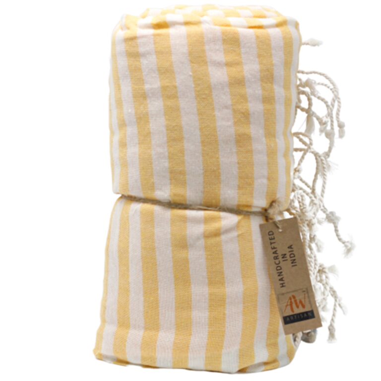 Cotton-Pario-Towel-100x180-cm-Sunny-Yellow