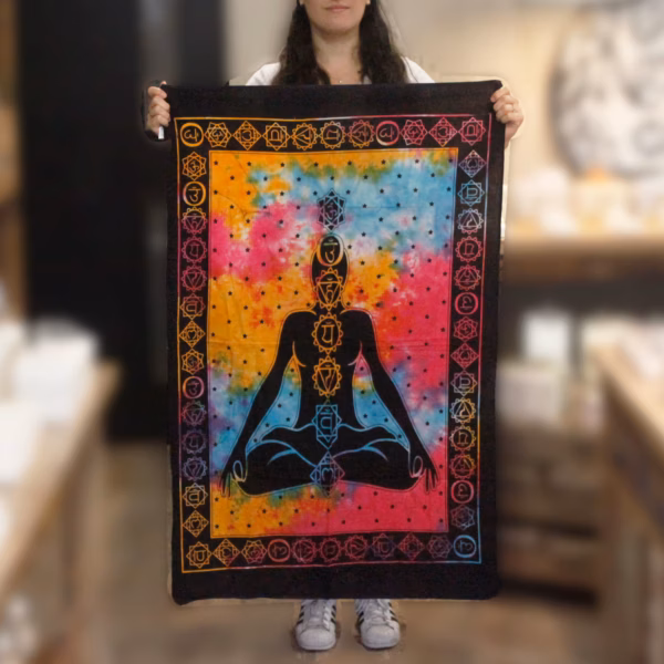 Veggkunst I Bomull - Chakra Buddha - Bilde 2