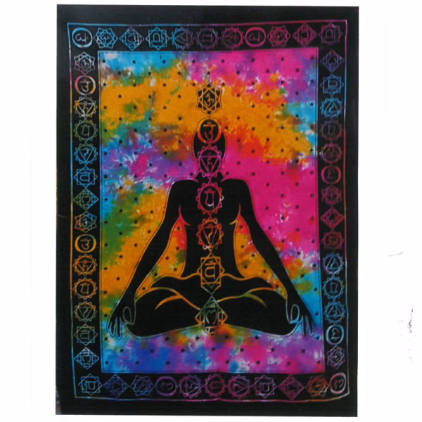 Veggkunst I Bomull - Chakra Buddha