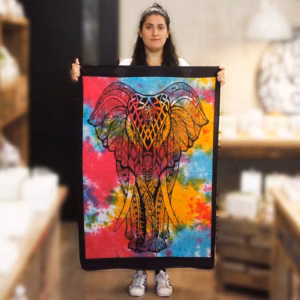 Cotton Wall Art - Elephant
