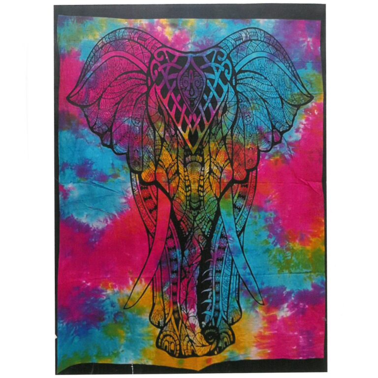 Cotton-Wall-Art-Elephant