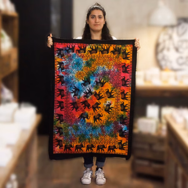 Bomull Veggkunst - Elefant Mandala - Bilde 2