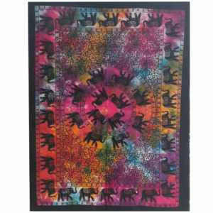Cotton Wall Art - Elephant Mandala