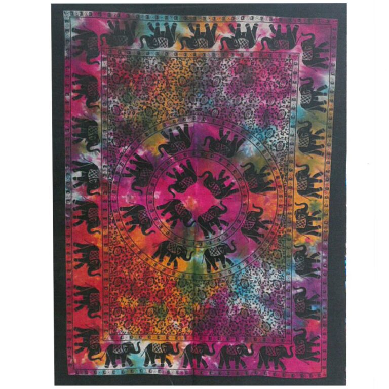 Cotton-Wall-Art-Elephant-Mandala