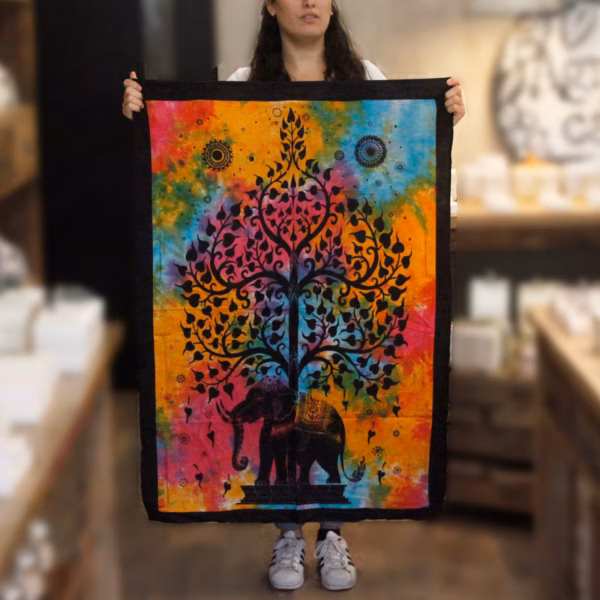 Arte de pared de algodón - Árbol elefante - Imagen 2