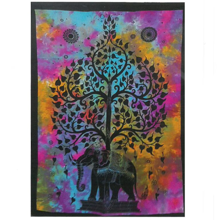 Cotton-Wall-Art-Elephant-Tree