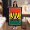 Veggkunst I Bomull - Herbal Leaf - Bilde 2