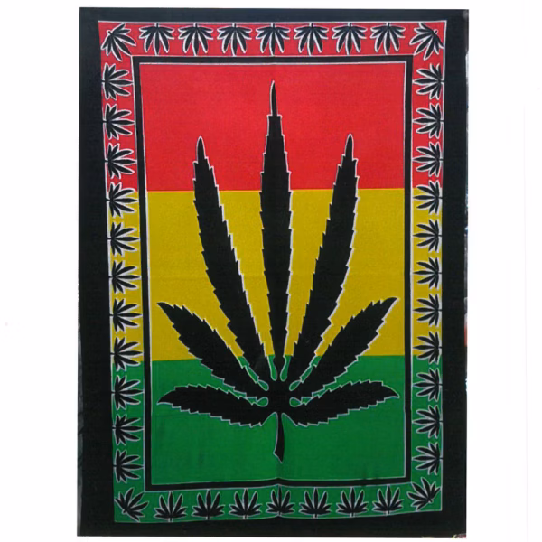 Cotton Wall Art - Herbal Leaf