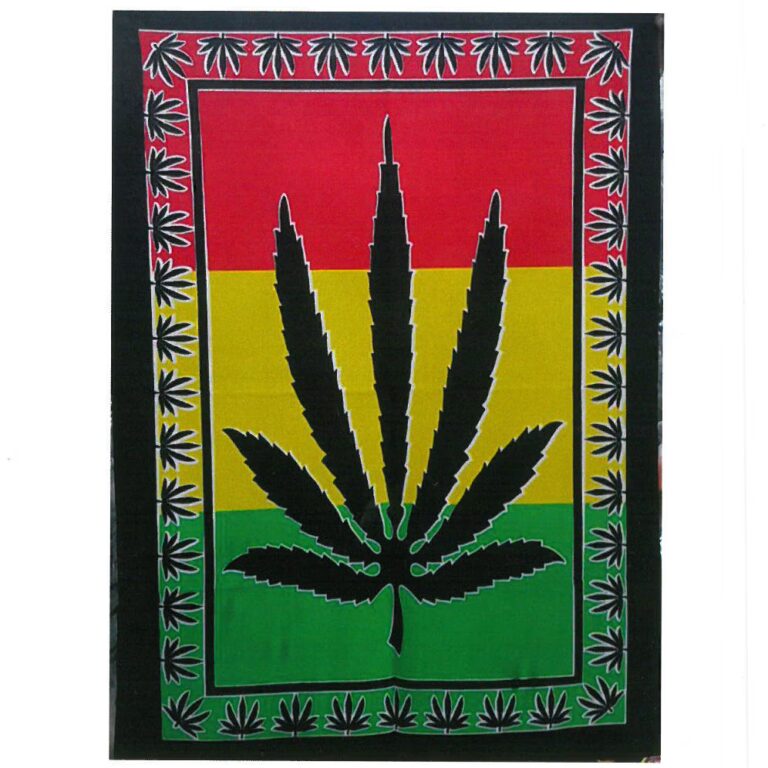 Cotton-Wall-Art-Herbal-Leaf