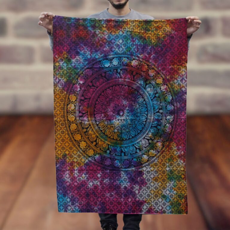 Cotton-Wall-Art-Elephant-Mandala