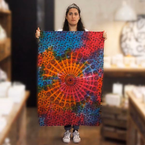 Cotton Wall Art - Round Mandala - Image 2