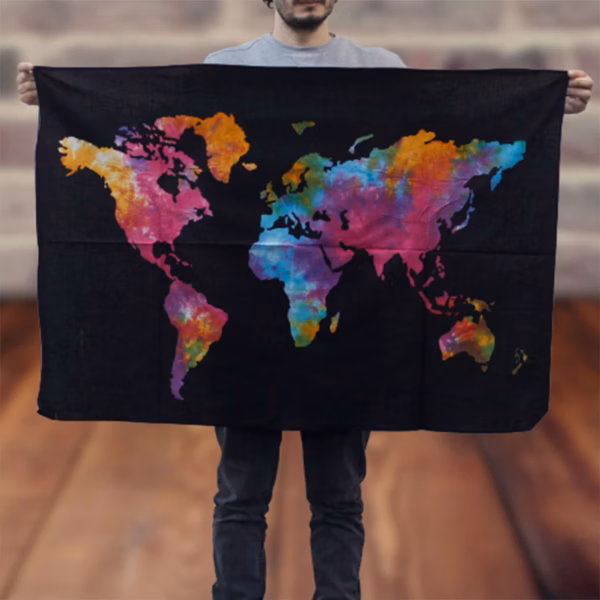 Cotton Wall Art - World - Image 2