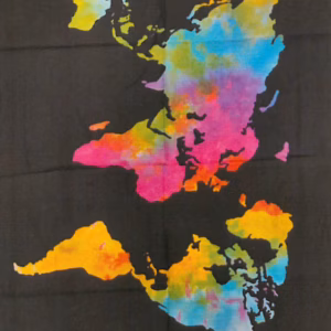 Cotton Wall Art - World