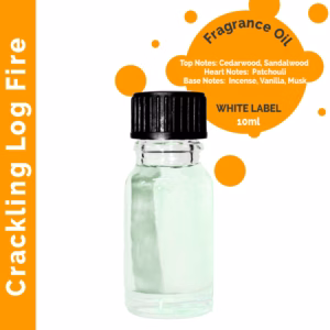Crackling Log Fire Duftolje 10ml - Uten Etikett