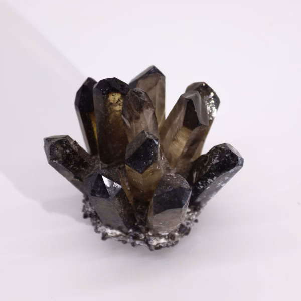 Gemaakt Natuurlijk Kwarts Cluster - Rook Geest Kwarts (Ongeveer 250-300G 8Cm) - Afbeelding 3