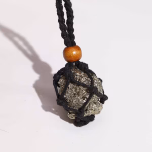Halskette mit Kristall - Edelsteinen,45cm - Schwarz