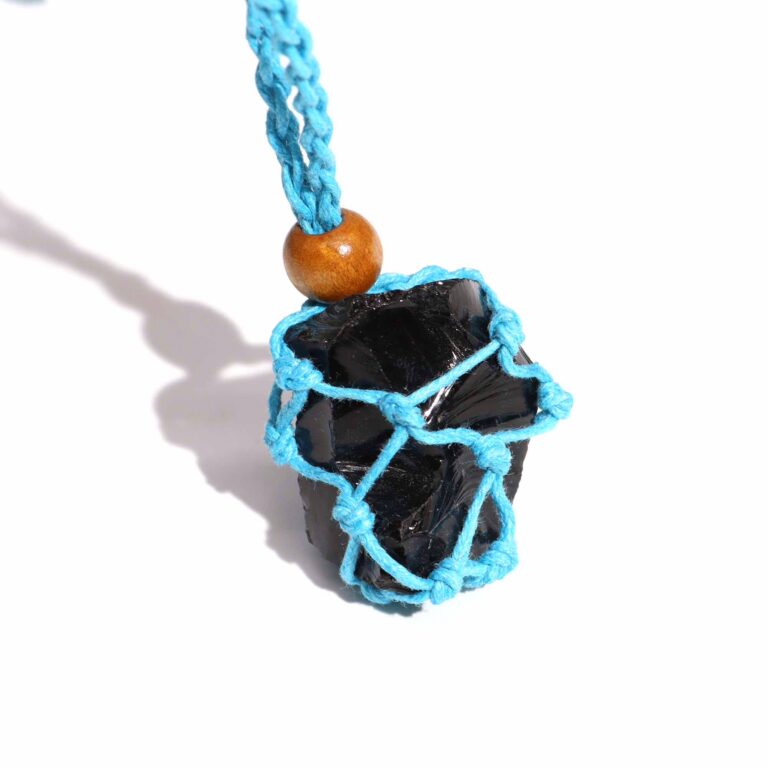 Crystal-Gemstone-Necklace-Cord-45cm18inch-Blue