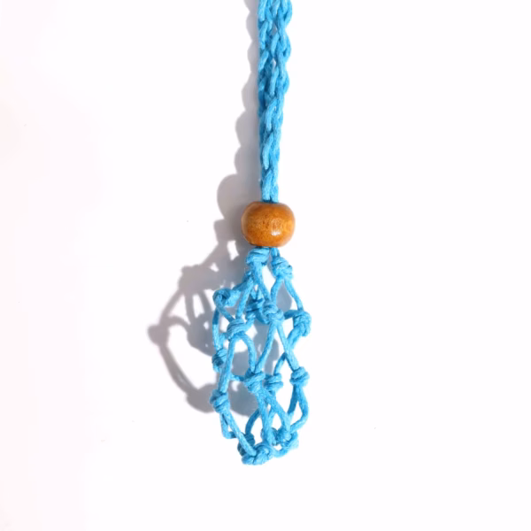 Crystal Gemstone Necklace Cord 45Cm/18Inch - Blue - Image 4