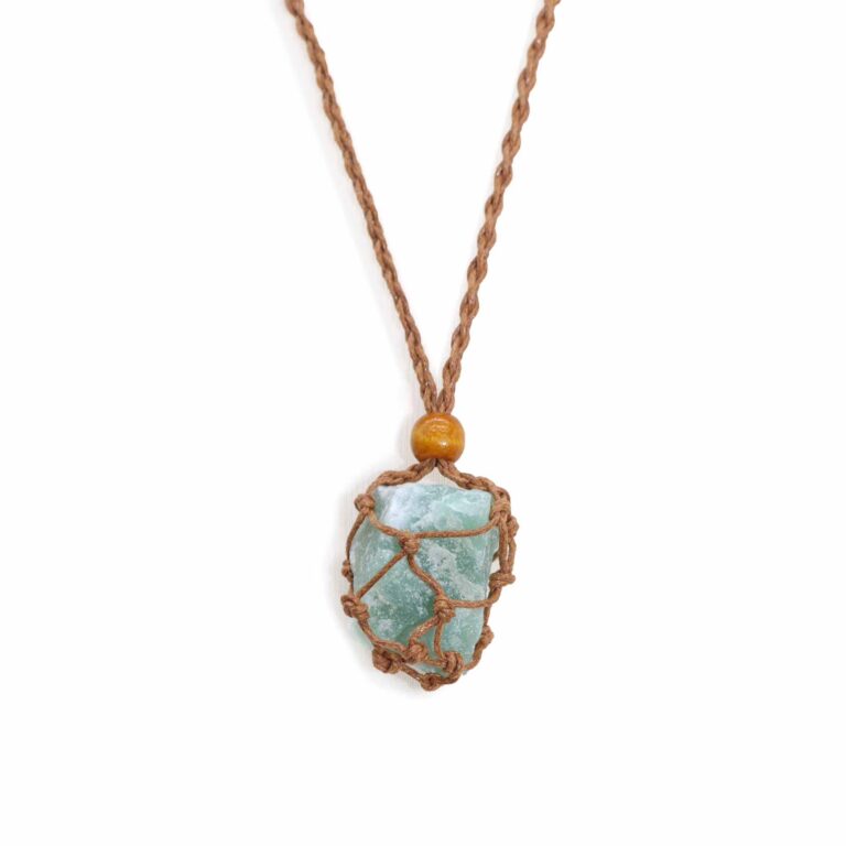 Crystal-Gemstone-Necklace-Cord-45cm18inch-Brown