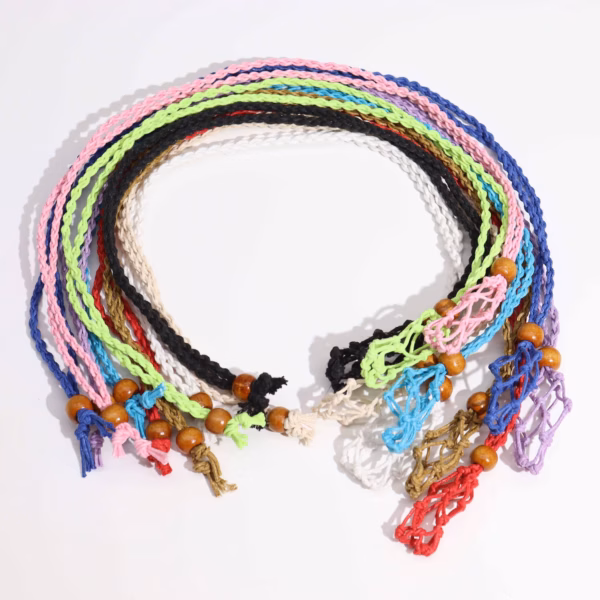 Crystal Gemstone Necklace Cord 45Cm/18Inch - Mix Of 11 Colours