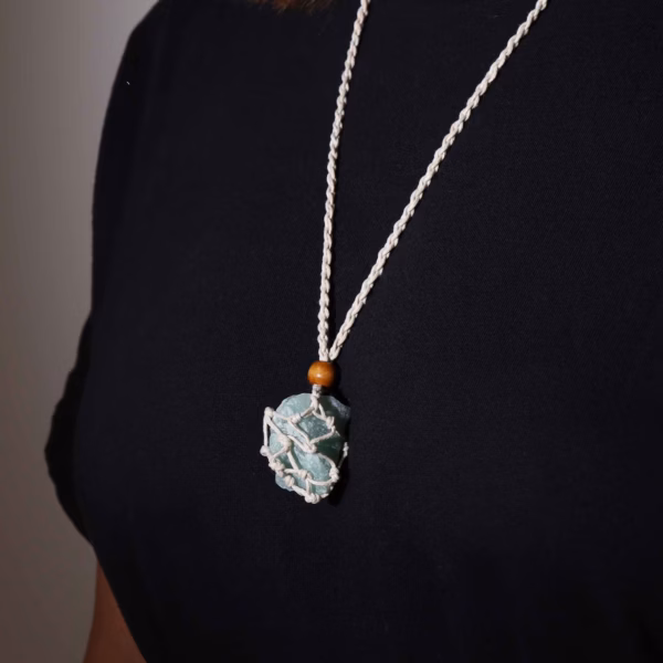 Crystal Gemstone Necklace Cord 45Cm/18Inch - Natural - Image 5