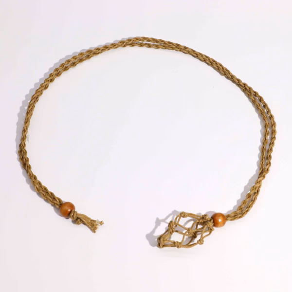 Crystal Gemstone Necklace Cord 45Cm/18Inch - Sand - Image 3