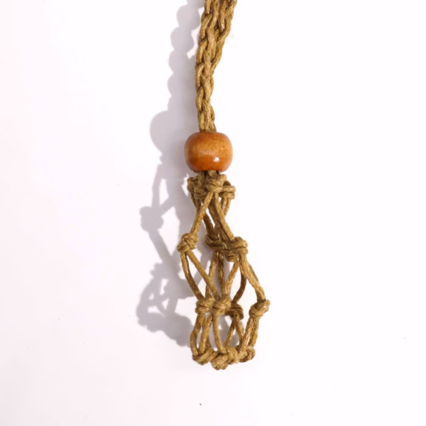Crystal Gemstone Necklace Cord 45Cm/18Inch - Sand - Image 4