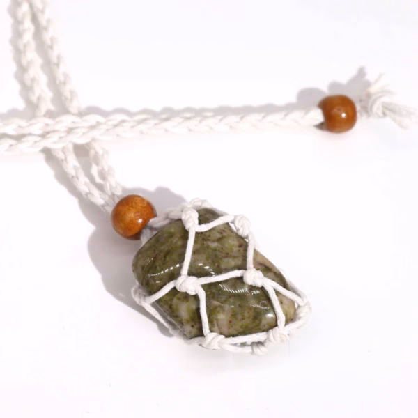 Crystal Gemstone Necklace Cord 45Cm/18Inch - White - Image 2