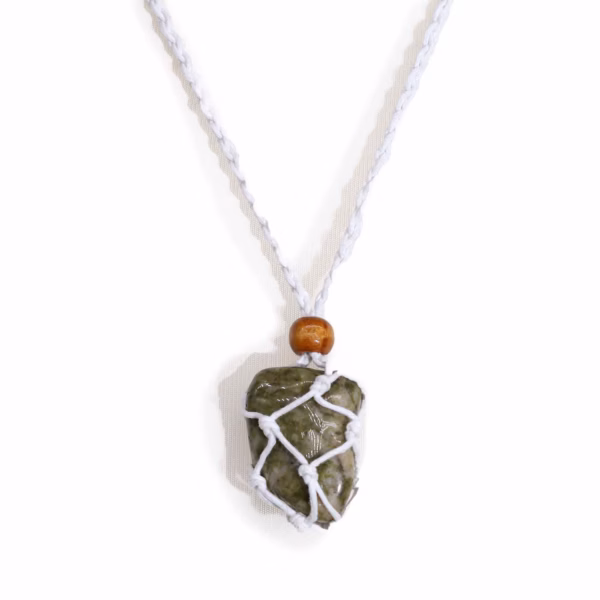 Crystal Gemstone Necklace Cord 45Cm/18Inch - White