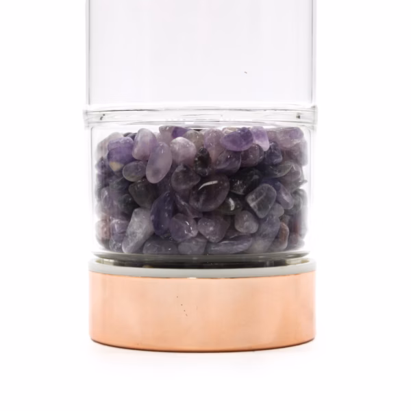 Te Infuser Glassflaske - Rosegull - Ametyst - Bilde 2