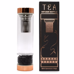 Te Infuser Glassflaske -Rosegull - Onyx
