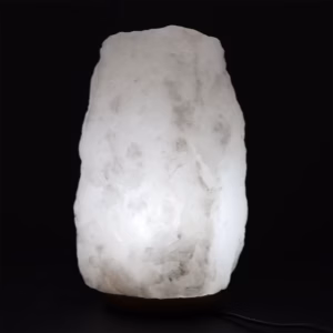 Lampa i Himalayasalt - kristallsten med fot - ca 8-10kg