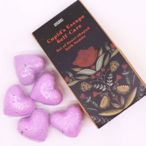 Cupids Escape Self Care Bath Heart Gavesæt