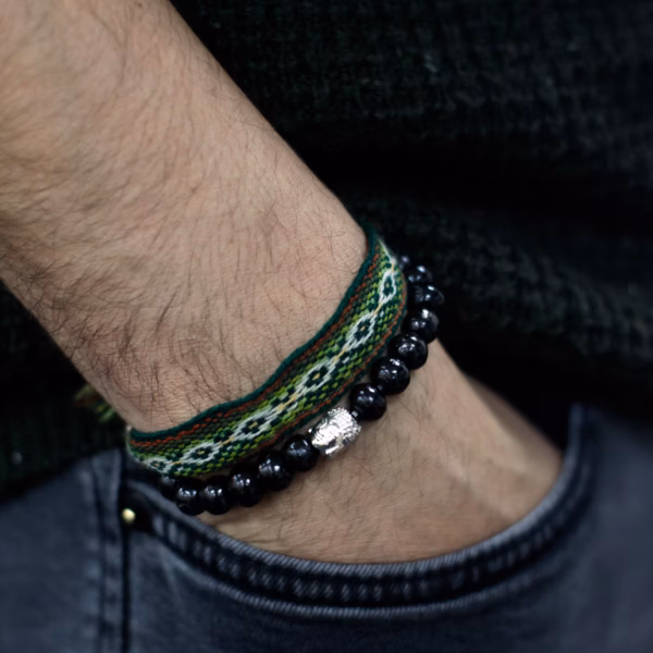 Darkwood Beads & Buddah Bangle - Image 2