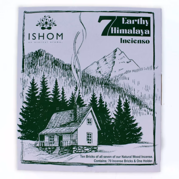 Set Med 70 Rökelseblock Med Hållare - 7 Jordiga Himalaya-Rökelser - Bild 3