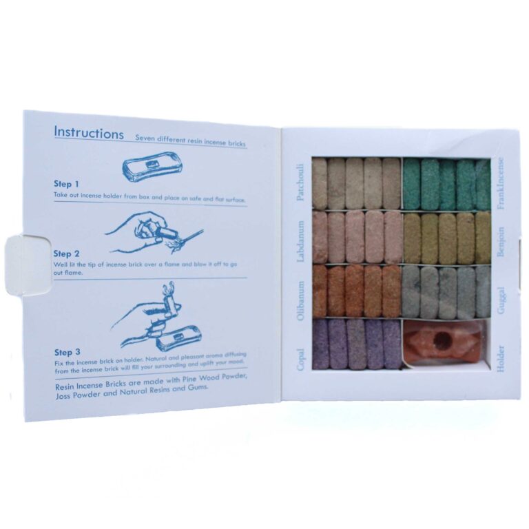 Display-Set-of-70-Incense-Smudge-Bricks-and-Burner-Wild-West