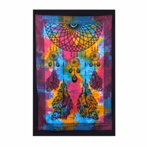 Dobbelt Bomull Sengeteppe + Veggoppheng - Dreamchatcher 230 cm x 200 cm